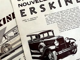 Erskine - 2 Alte Werbungen / Anciennes publicités 1930/33