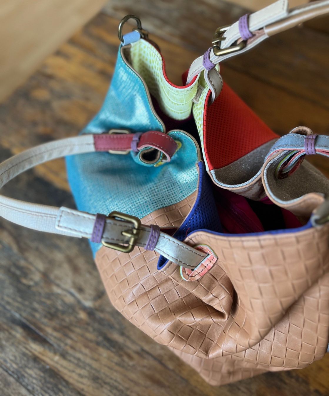 Borse da donna: BAG MULTICOLOR EN CUIR! FIN DE SÉRIE – Nuovo e nell'imballaggio originale da Locarno venduto da DBSiesta 4