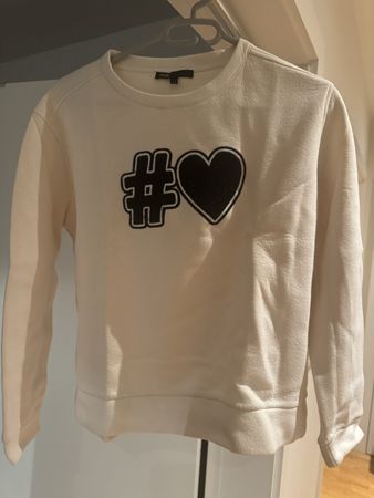 Maje Pullover hellbeige mit Motiv Grösse 3 guter Zustand