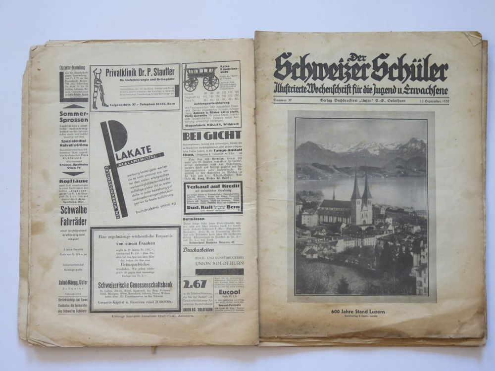 Revues & Magazines: Zeitschrift: Der Schweizer Schüler 1932 und ältere - 9 Hefte – D'occasion à Zwingen par Tigertimmi 2
