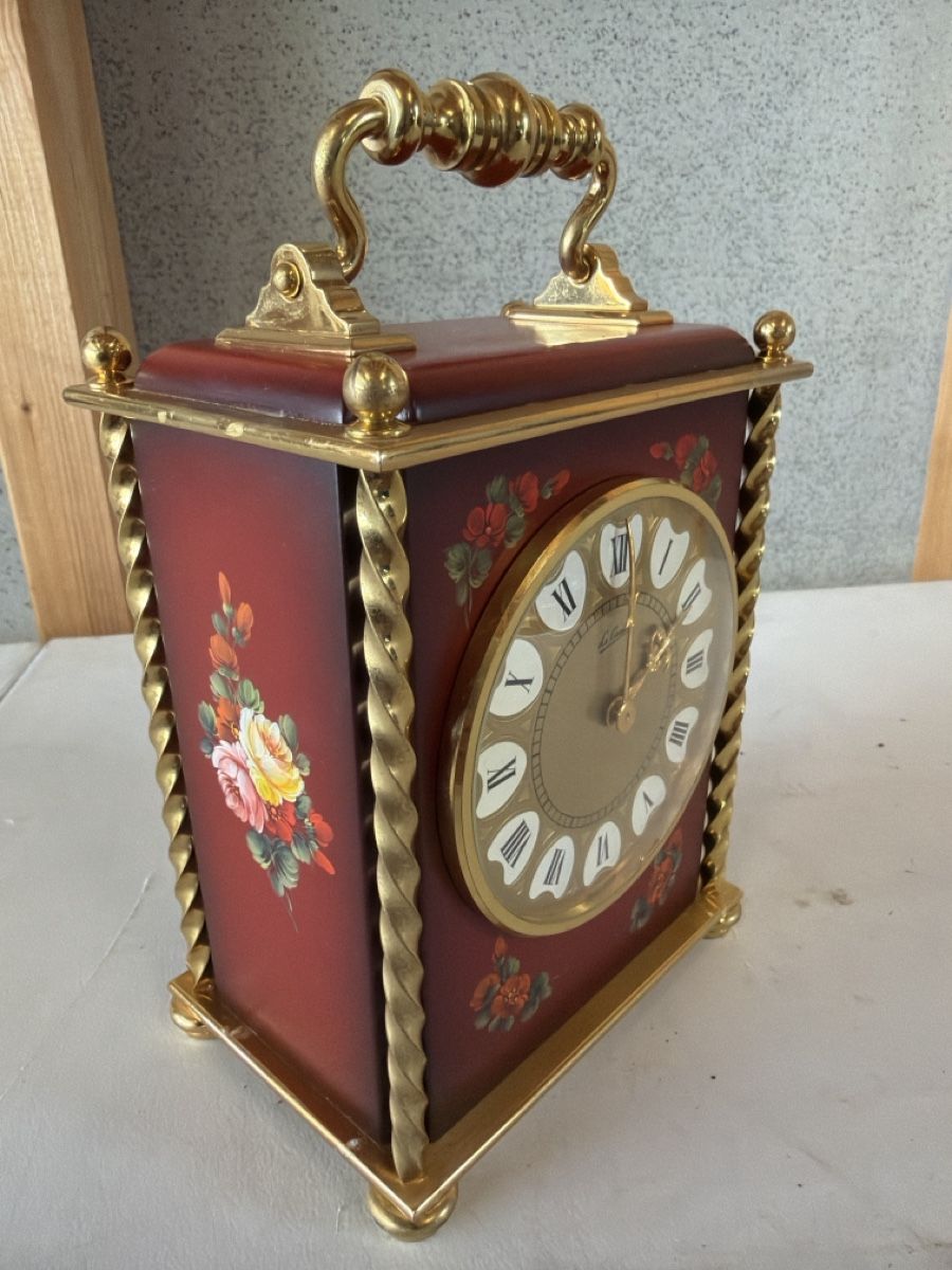 Orologi da terra & Orologi da parete: Antiker Tischuhr  mit Blumenmotiv, – Difettoso da Sirnach venduto da Fkobi 7