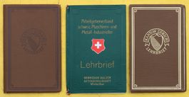 3 FRÜHE LEHRBRIEFE SCHWEIZ 1921.1925,MASCHINENBAU ETC.