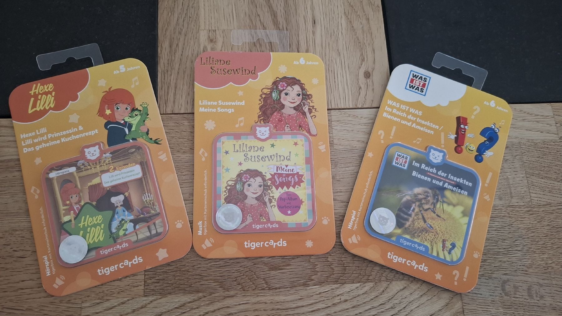 Hörbücher: 3 Tigercard für Tigerbox – Neu und originalverpackt aus Wäldi von Fergiu