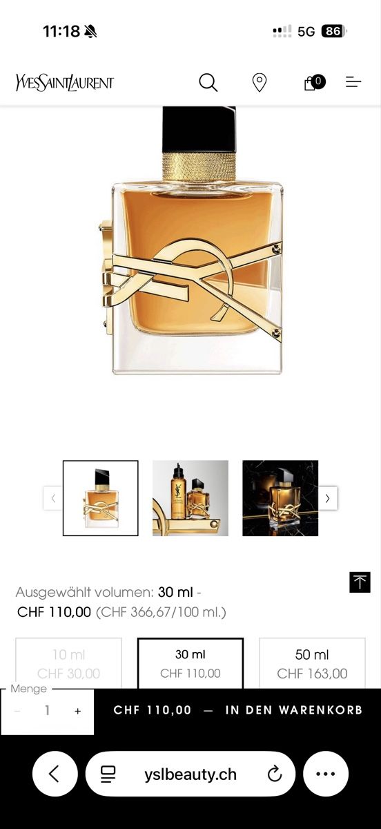 Saint Laurent Parfum & Eau de Toilette: Yves Saint Laurent Libre Eau de Parfum Intense 30ml – Gebraucht aus Küsnacht ZH von luv848 4