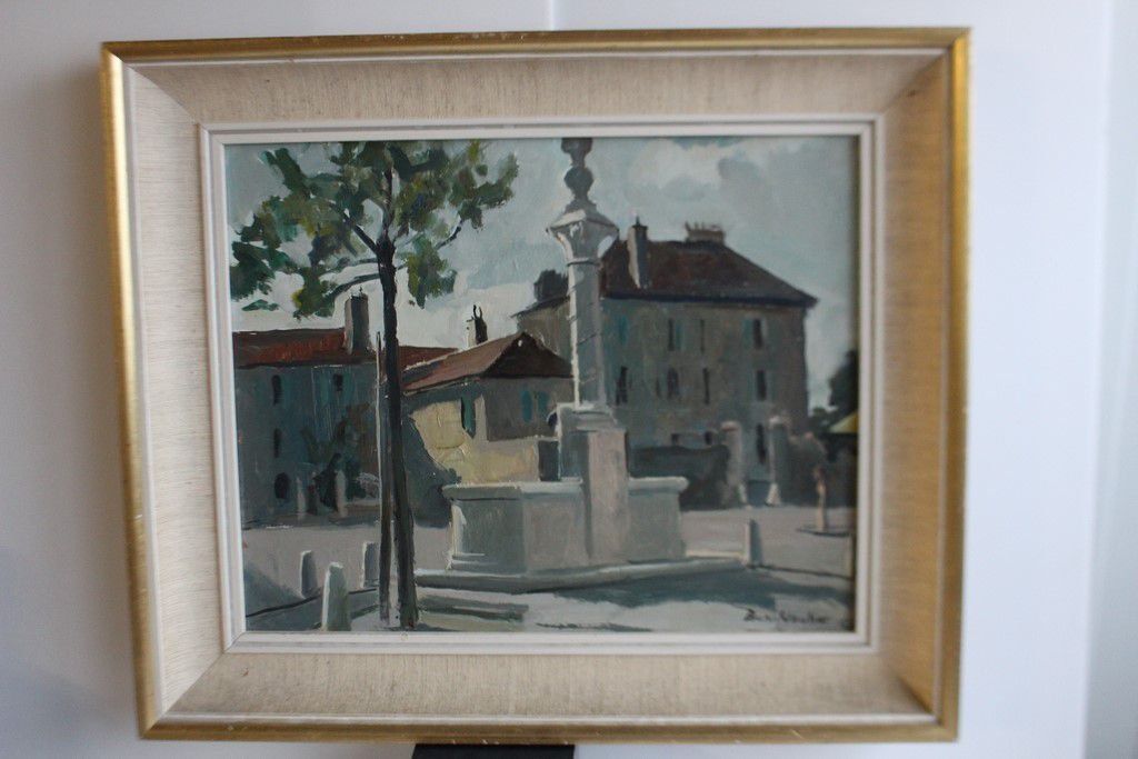 Dipinti: Tableau Benjamin VAUTIER Carouge Genève – Usato da Vandoeuvres venduto da Dom-Tom