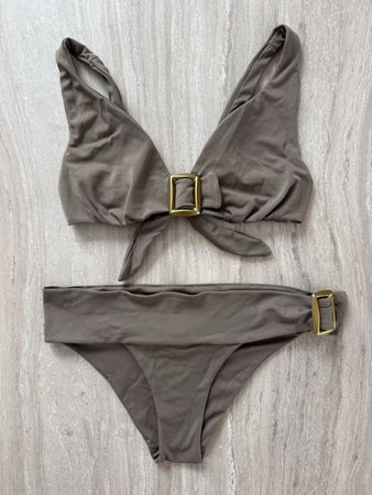 Bikini Damen taupe Grösse S
