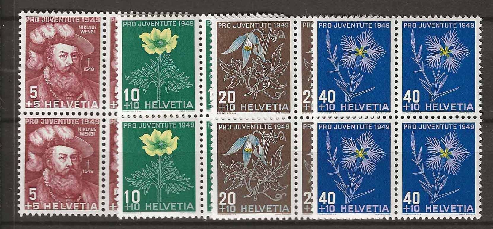 Tutti i francobolli: PJ149 - Pro Juventute 1949 B4 ** – Usato da Trélex venduto da Phil_Albert