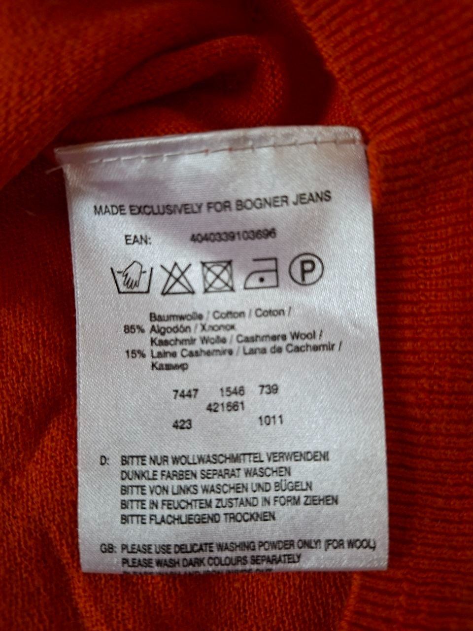 Bogner Pullover & Sweatshirts: Pull Bogner Cashmere orange taille S – Gebraucht aus Martigny von ana_55ml 5