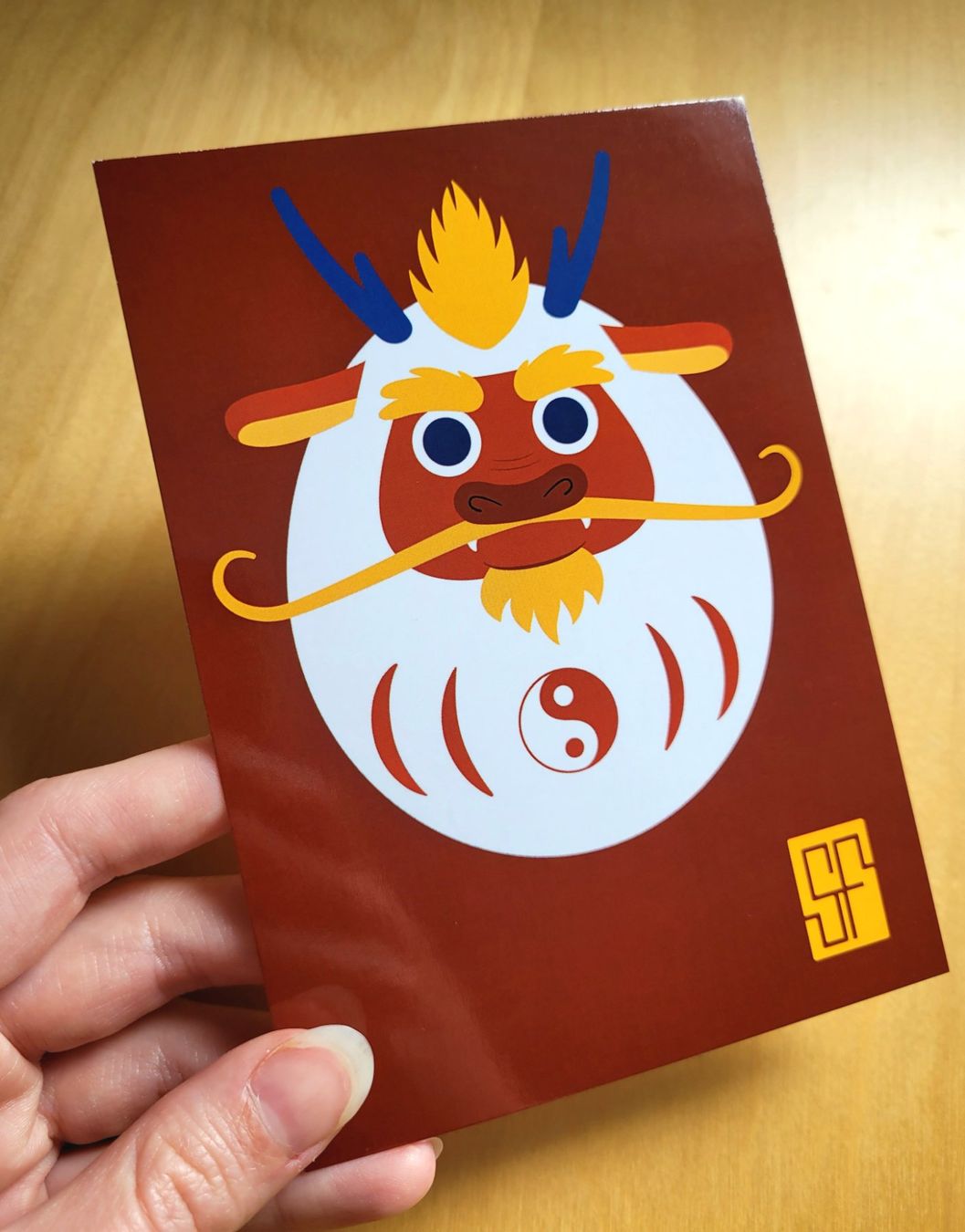 Cartoline postali: Postcard Dragon / Daruma Zodiac Collection – Nuovo (secondo la descrizione) da Bellinzona venduto da SFdesign