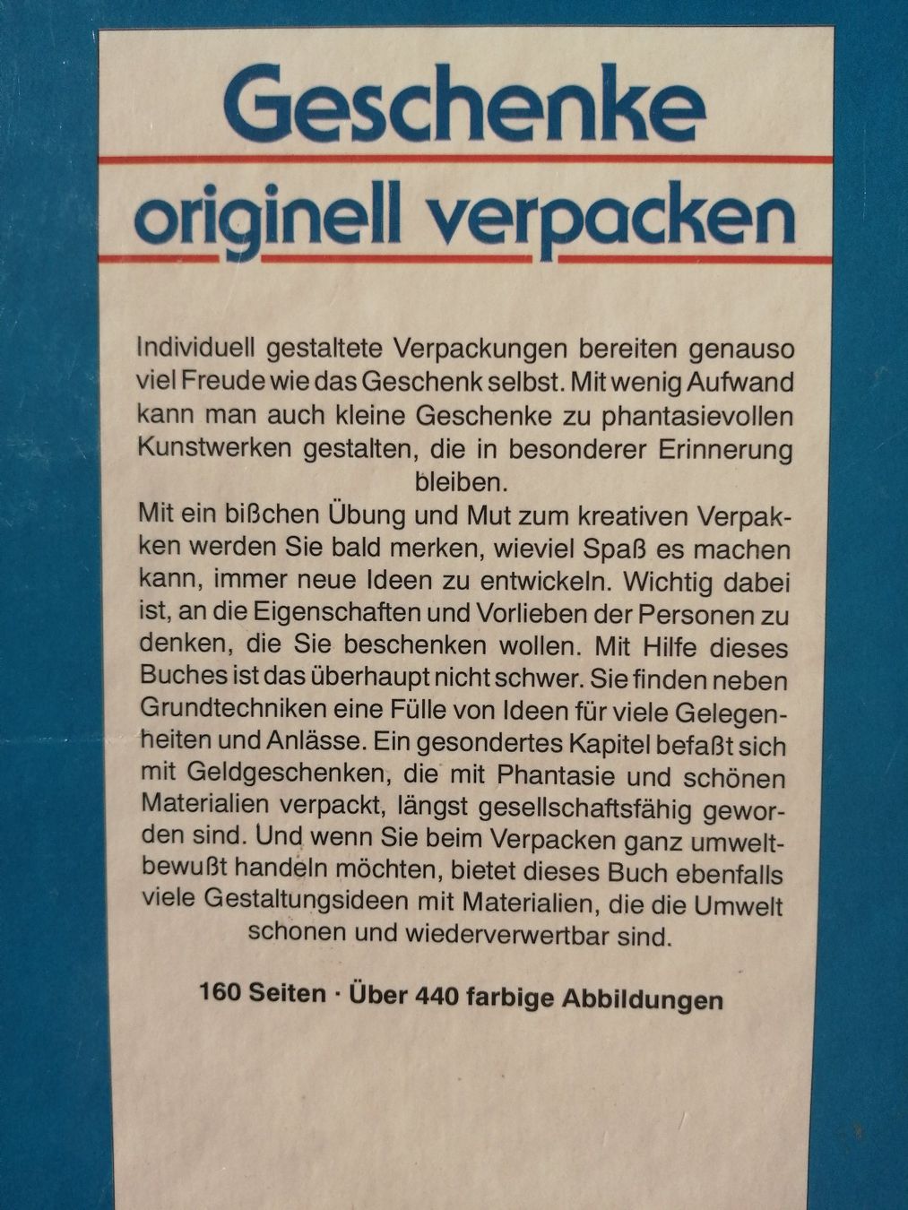 Libri: Geschenkideen originell verpacken - Buch – Usato da Honau venduto da holunder3 1