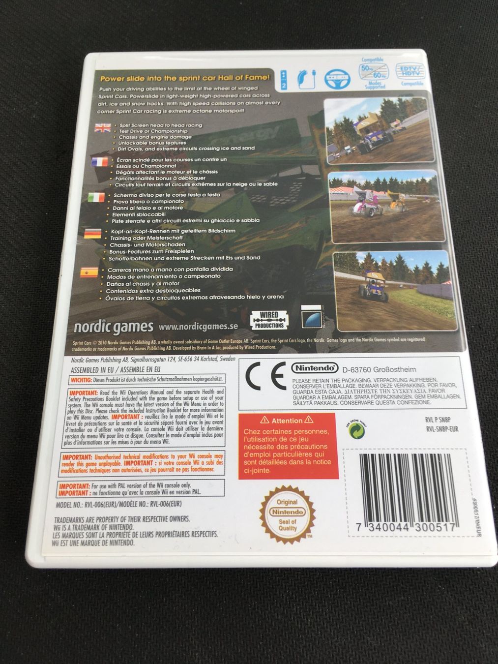Nintendo Jeux: Sprint Cars - Nintendo Wii – D'occasion à St.Gallen par sjosjo 1
