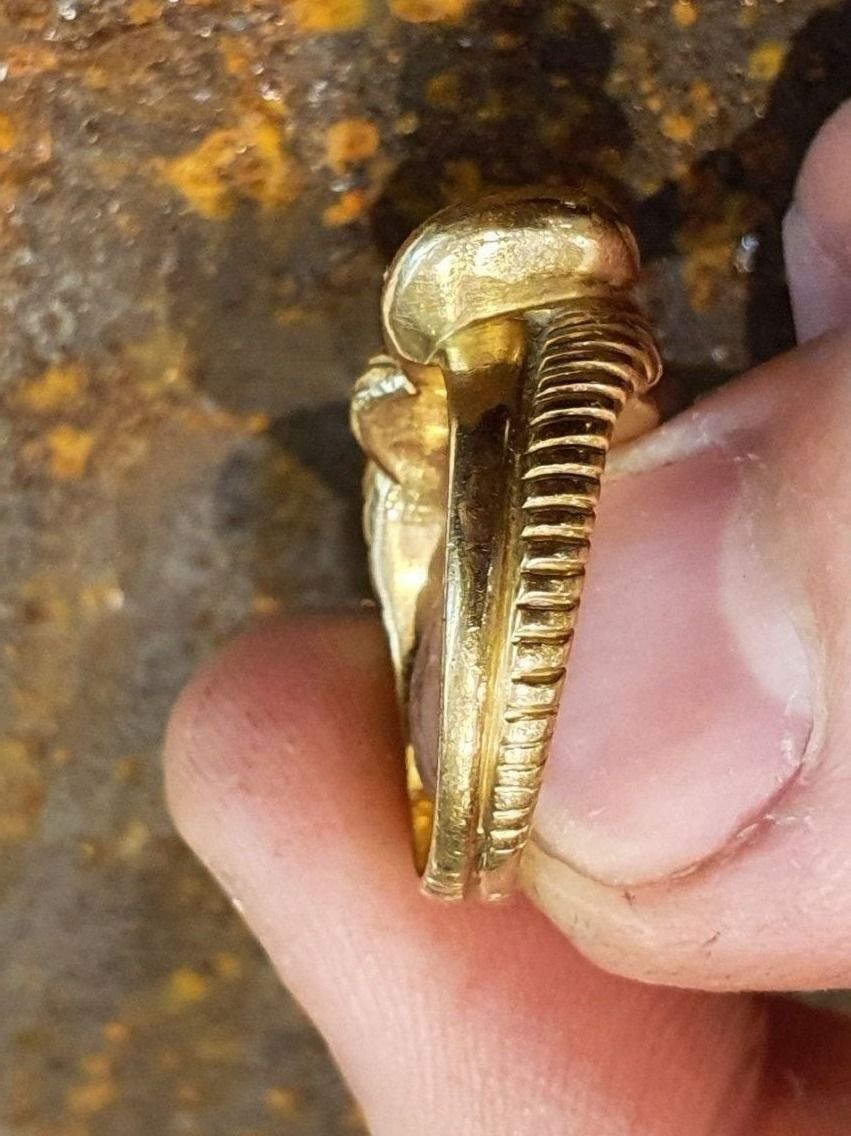 Ringe: Römischer Ring 18 Karat Gold 750 – Gebraucht aus Unterägeri von Altgoldschmuck 4