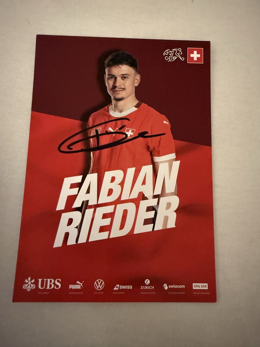Fabian Rieder Autogrammkarte - Signiert! Top Zustand! (Gebraucht) in ...
