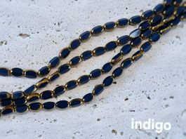 Glasperlen mit Goldrand - DIY, Schmuck, Handarbeit, Kreativ