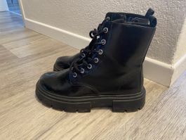 Schnürstiefel Damen Schwarz Grösse 38 H&M guter Zustand