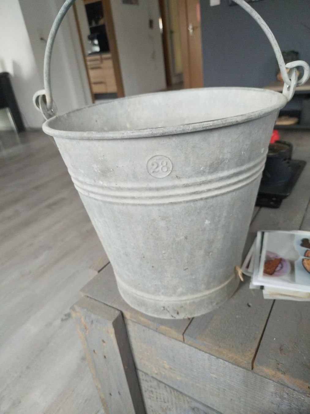 Sonstiges für Haushalt & Wohnen: Zinkeimer? 27 cm – Gebraucht aus Glashütten von lightmoon