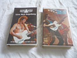 2x VHS Musik - Peter Maffay - lange schatten + bad segeberg