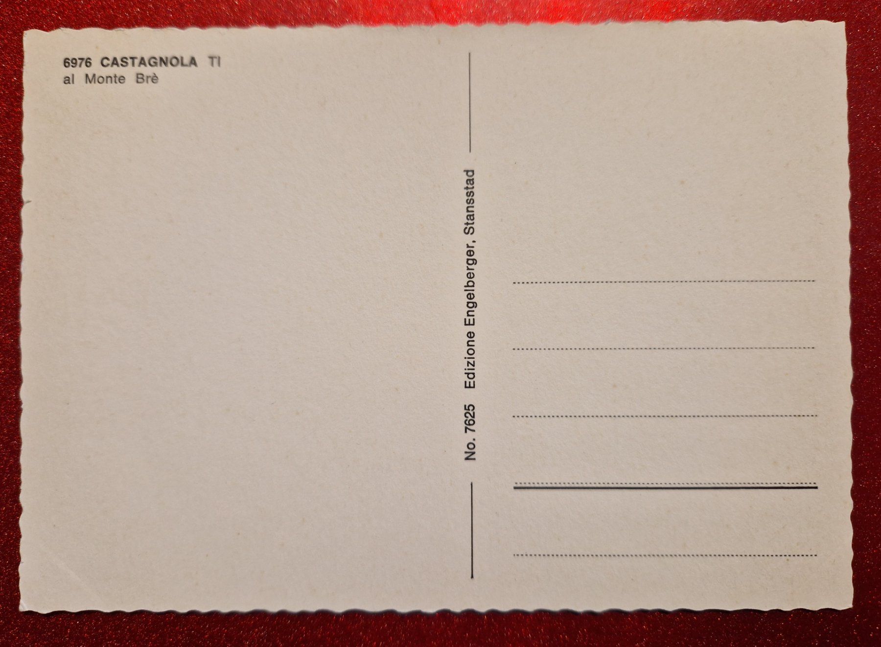 Cartoline postali: Castagnola al Monte Brè, top – Nuovo (secondo la descrizione) da Melchnau venduto da Arthurius 1