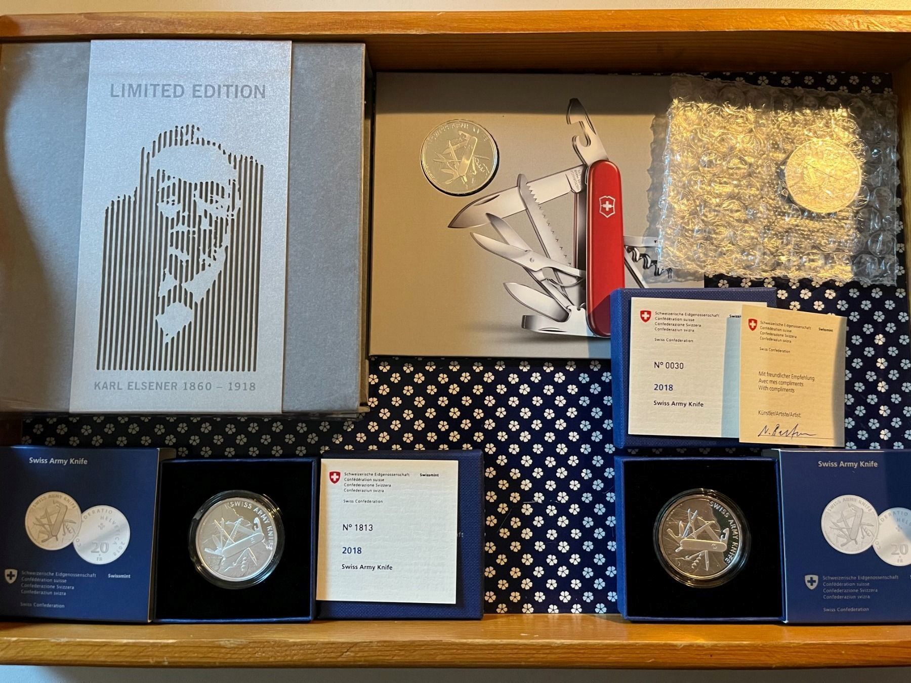 Tutti le monete: Konvolut Silber / Karl Elsener 2018 – Nuovo e nell'imballaggio originale da Arch venduto da Liam1919