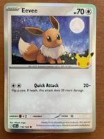 Pokemon Eevee Holo 30 Jahre (Versand gratis)