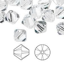 Perlen (unechte): Perlen Swarovski, XILION, 10mm, Crystal – Neu und originalverpackt aus Schachen LU von Perlentraum