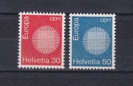Suisse - 1970 - Timbres Europa **