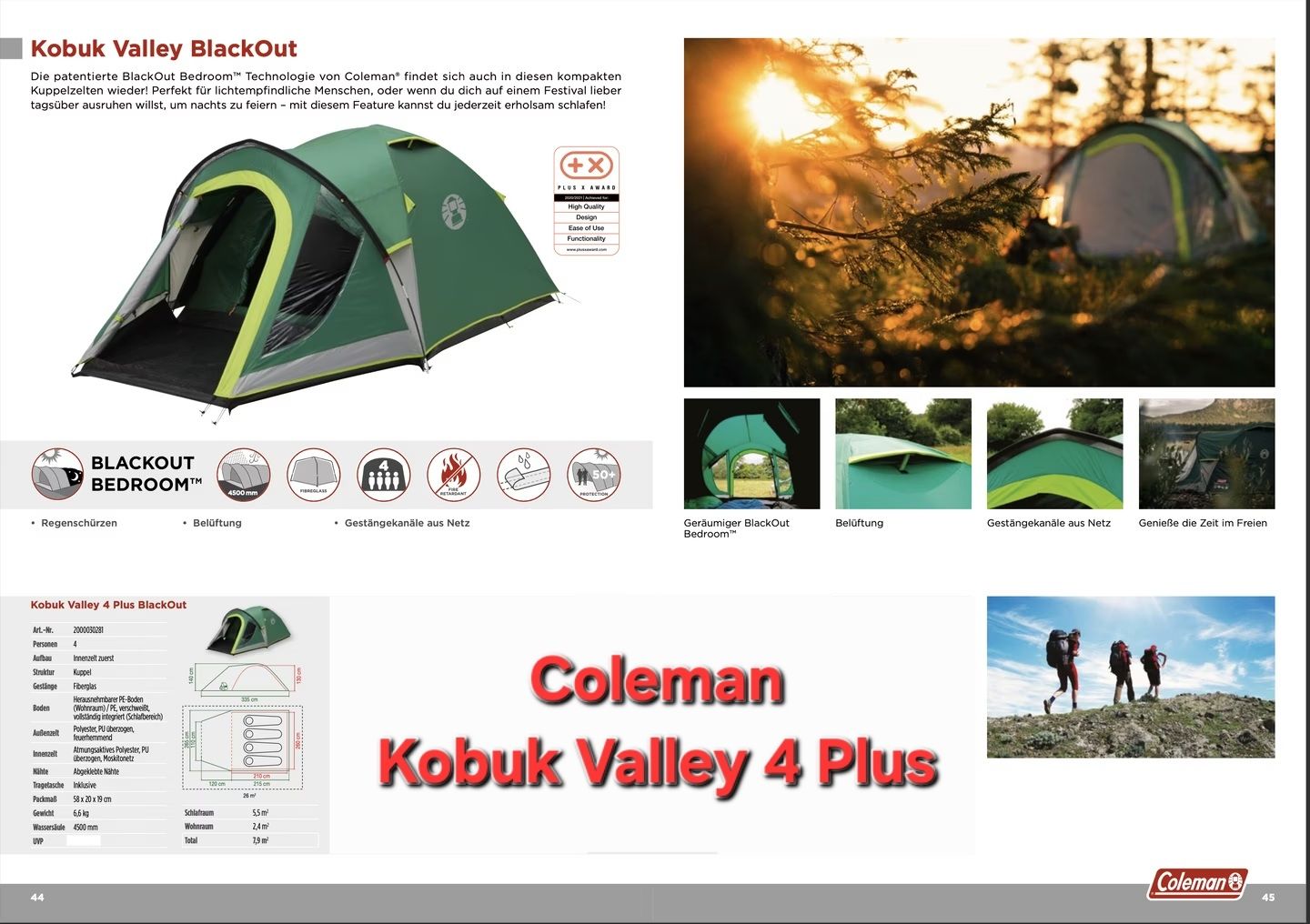 Coleman Tende : Coleman Kobuk Valley 4 Plus – Nuovo (secondo la descrizione) da Acquarossa venduto da soulofrain 4