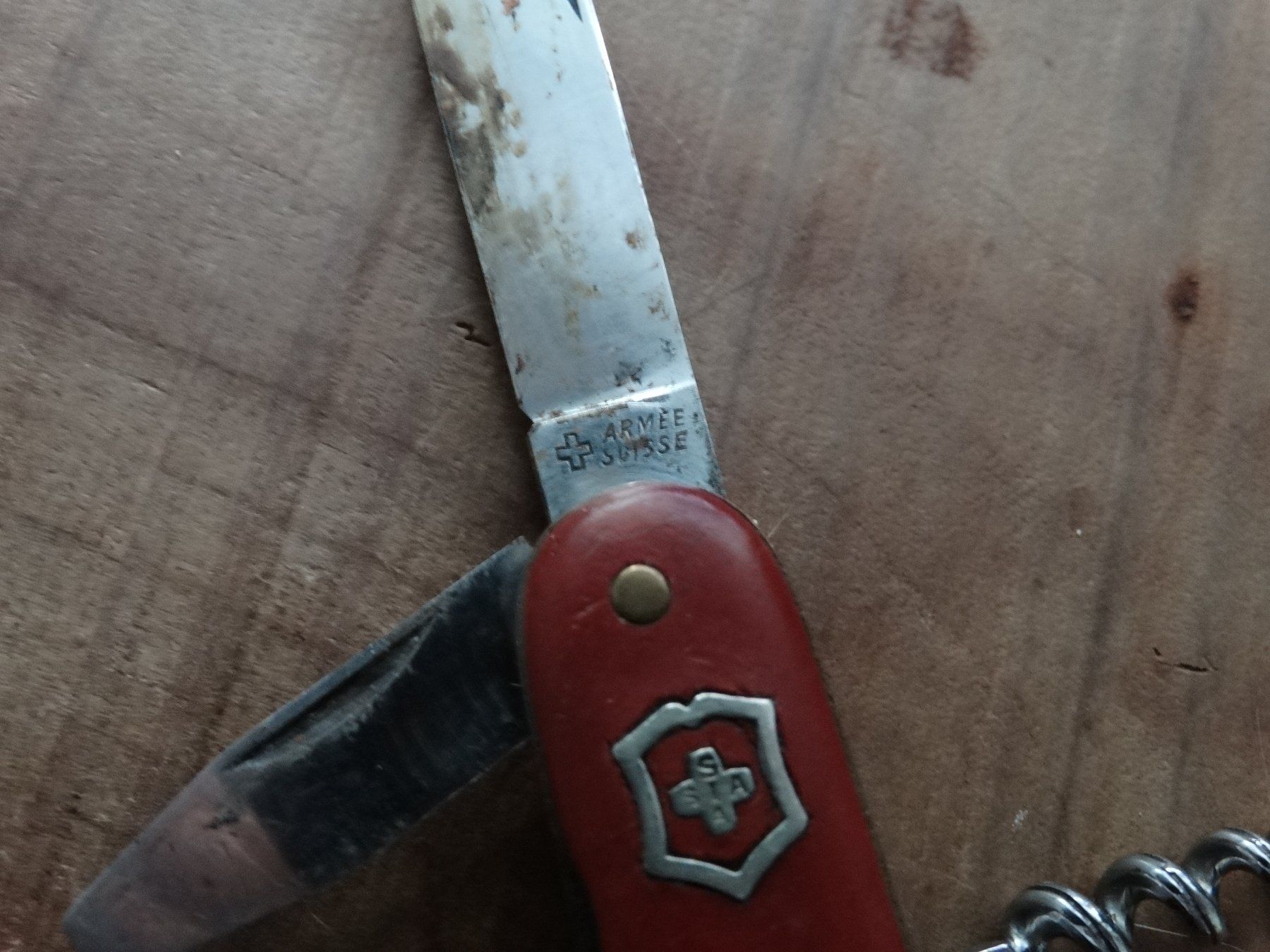 Schweizer Armee Coltelli tascabile: Antikes schweizer Armee Sackmesser SIA – Usato da Adliswil venduto da Isaac_92 4
