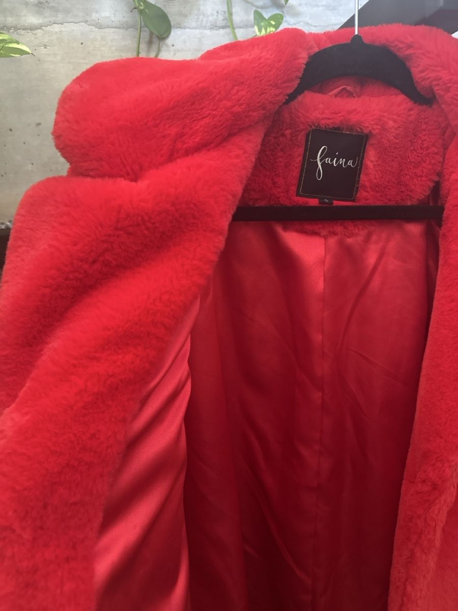 Cappotti: Roter Teddy Mantel – Nuovo (secondo la descrizione) da Balgach venduto da baj_m6tg 1