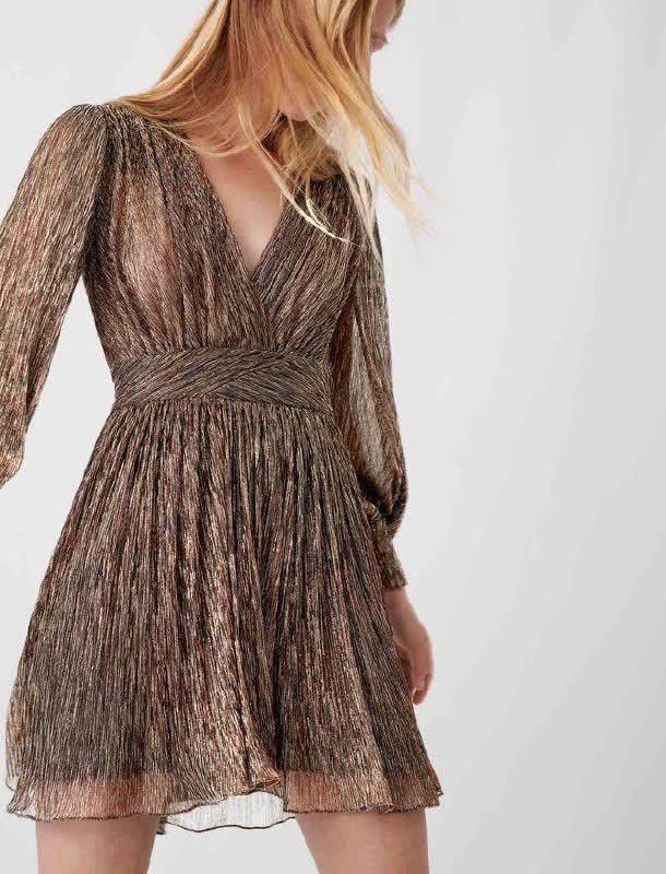 Maje Vestiti: Maje Kleid Gold  – Nuovo (secondo la descrizione) da Fällanden venduto da Pilli91 1