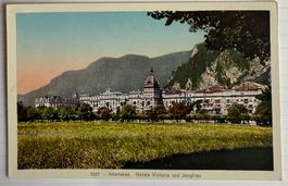 AK: INTERLAKEN - Hôtels Victoria und Jungfrau