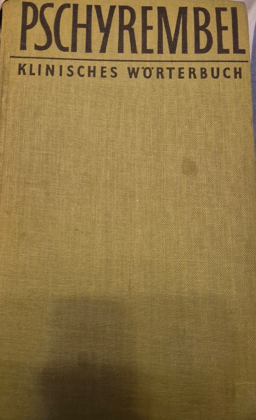 Libri: Pschyrembel klinisches Wörterbuch v. 1964 – Usato da Zug venduto da puzzle73