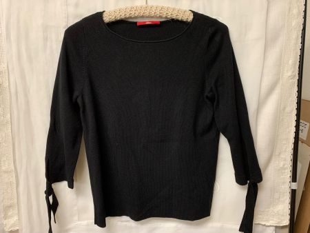 schwarzer Pullover mit speziellem Armabschluss / neuwertig