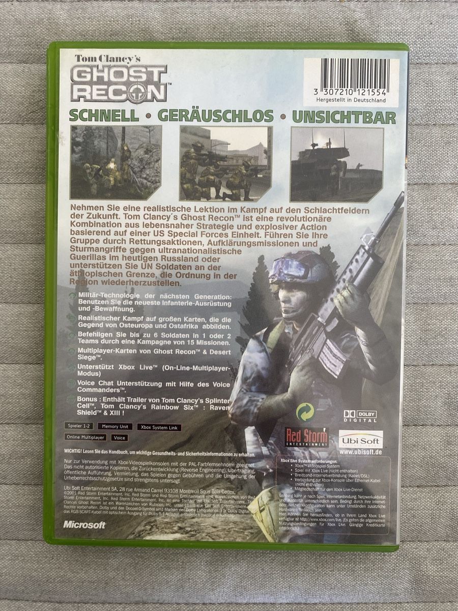 Microsoft Giochi: Tom Clancy's Ghost Recon für Xbox – Usato da Thunstetten venduto da Virus_33 2