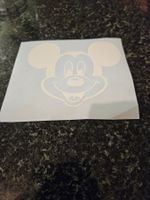 Mickey Mouse Aufkleber in weiss