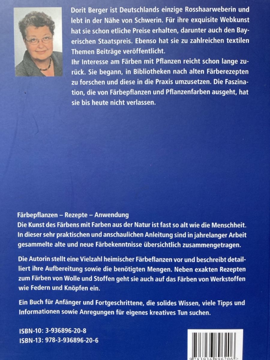 Libri: Färben mit Pflanzen ökobuch – Usato da Zürich venduto da 000rk 1