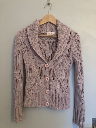 MANGO Strickjacke, Gr. M, altrosa, kuschelig für den Winter!