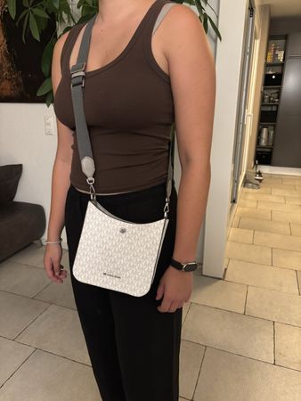 Sac bandoulière Michael Kors blanc logo excellent état