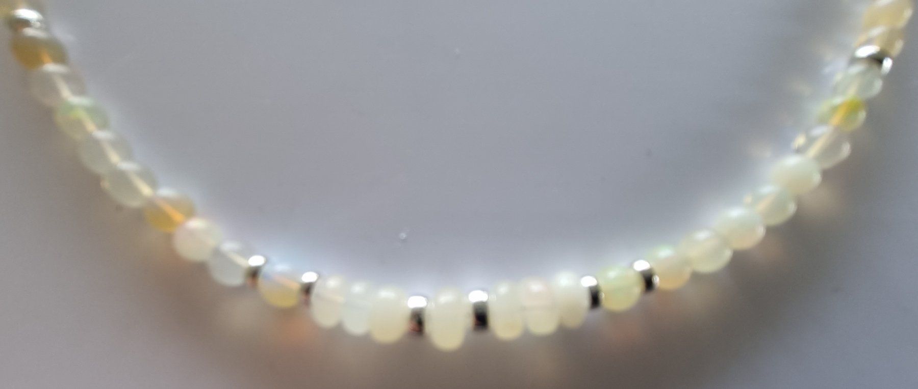 Catenine: White Fire Opal Halskette OP-12 – Nuovo e nell'imballaggio originale da Luzern venduto da Cellina1 3
