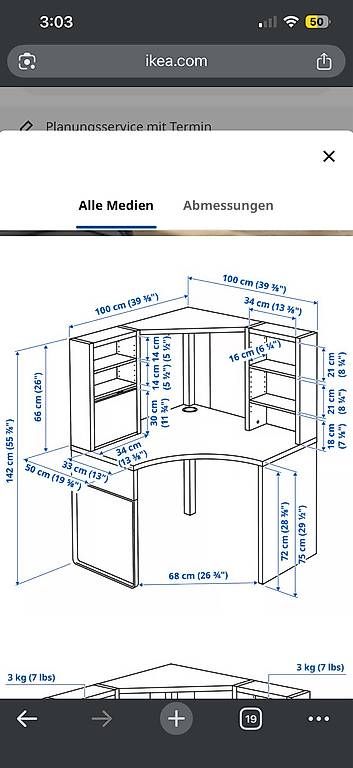 Scrivanie: Arbeitstisch IKEA – Usato da Wittenbach venduto da Katarina1306 1