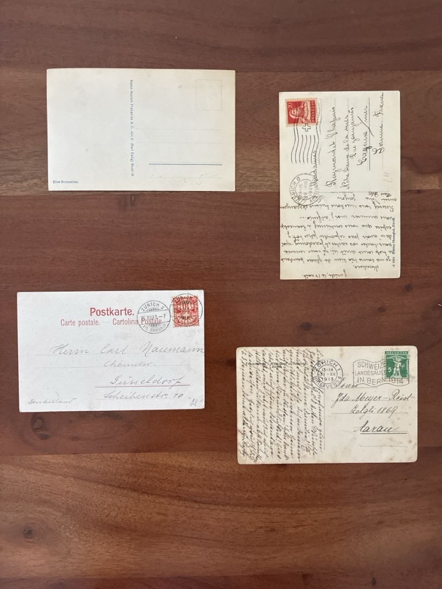 Cartoline postali: 10 Ansichtskarten Schweiz diverse von Zürich  – Usato da Oftringen venduto da Cla.vD.74 3