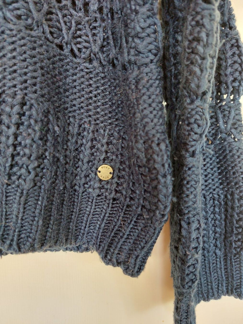 Roxy Pullover & Sweatshirts: Roxy Strickpullover Grobstrick Grösse S, Blau, Boho Style – Gebraucht aus Titterten von fra_v27g 1
