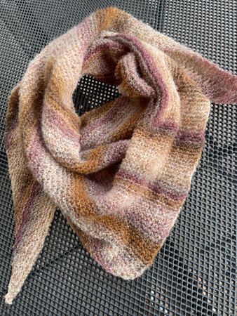 Dreiecktuch selbsgestrickt