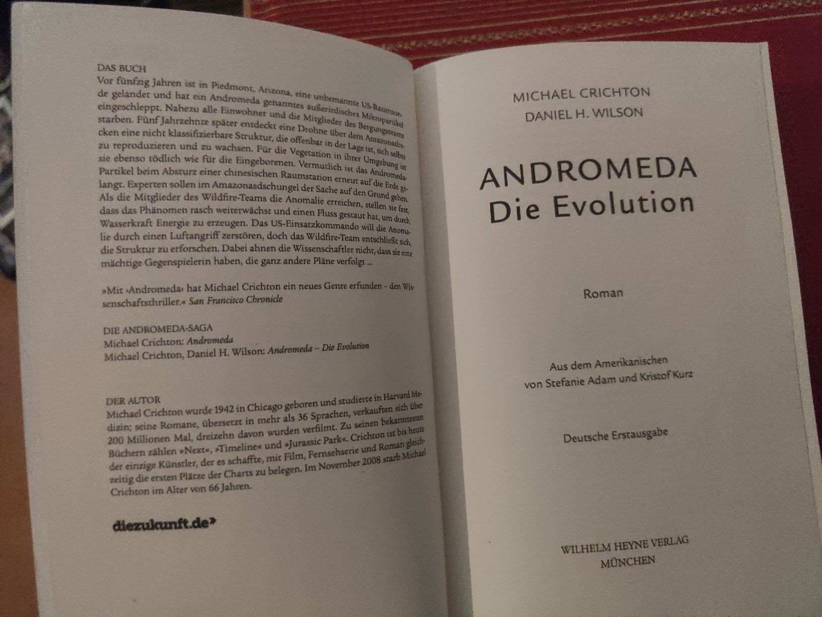 Libri: Michael Crichton - Andromeda Die Evolution Roman 2020 – Usato da Gossau SG venduto da mog_2q7f 4
