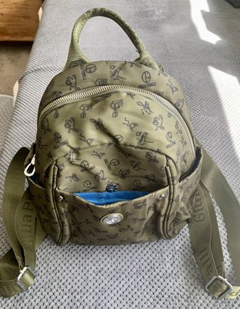 Giulia Pieralli Mini Rucksack, Khaki, Neuwertig!