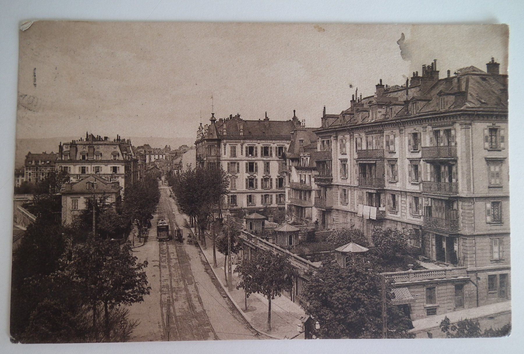 Cartoline postali: 1912 Lausanne Boulevard de Grancy  mit TRAM / Strassenbahn – Usato da Kriens venduto da WULLU99