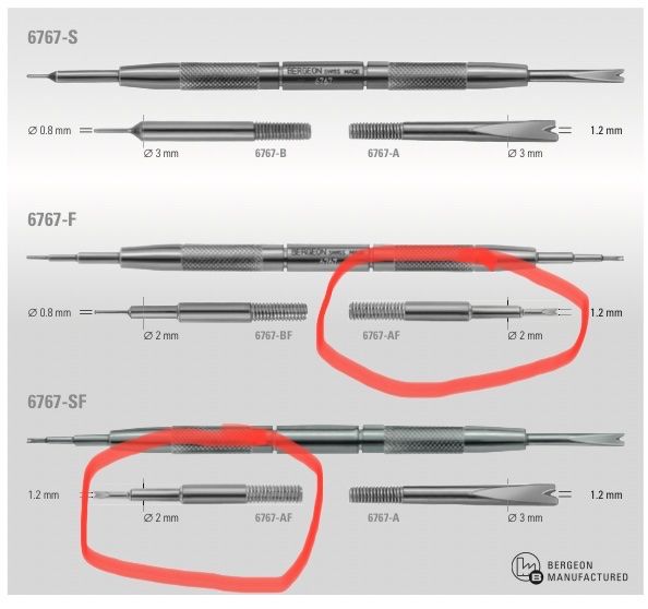 Bergeon Tutti gli attrezzi: Neue Bergeon Ersatzgabel 6767-AF-0001 – Nuovo e nell'imballaggio originale da Allenwinden venduto da guetzli20 3
