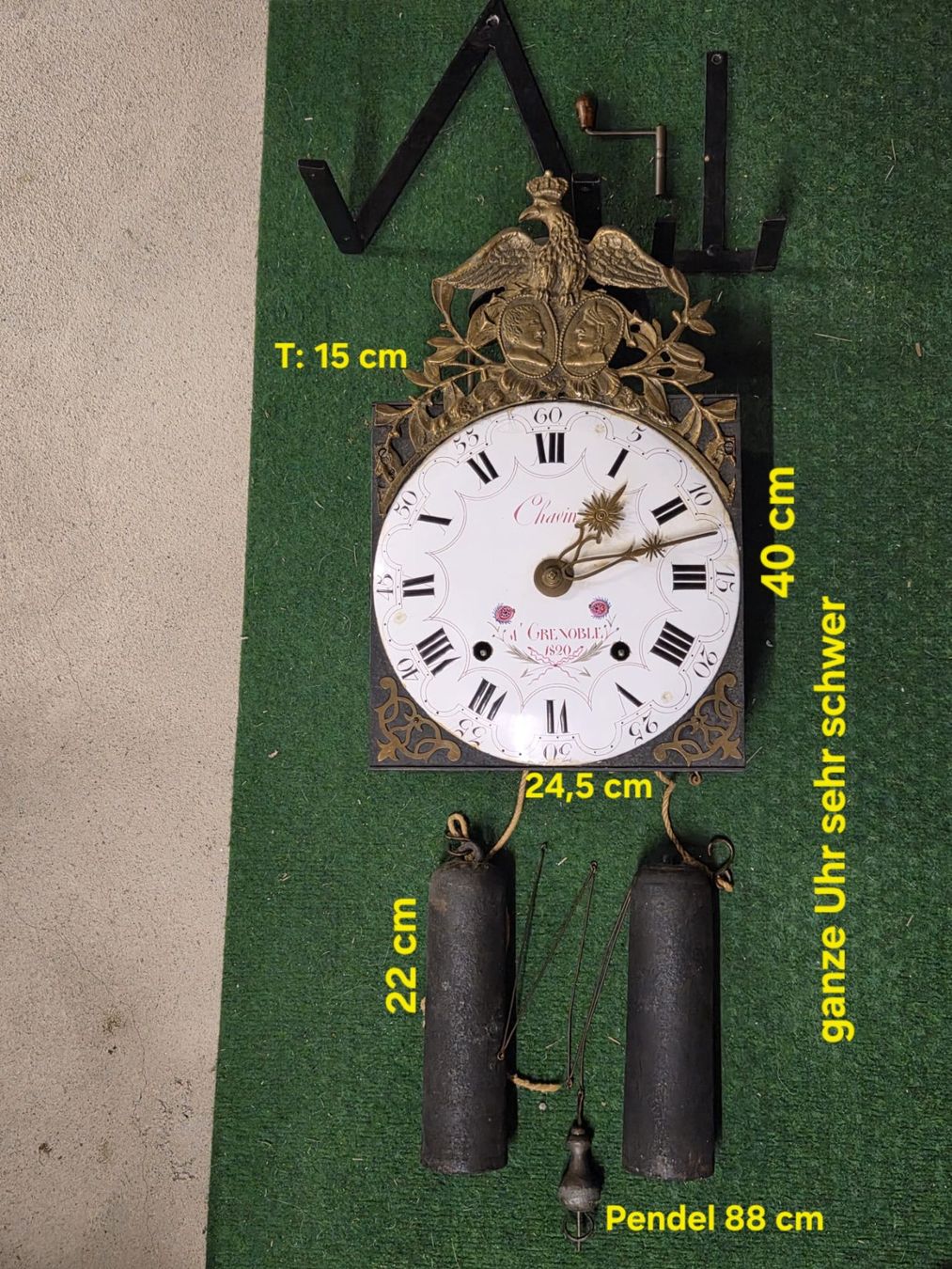 Orologi: Comtoise Uhr  Chavin A'Grenoble 1820 – Usato da Villmergen venduto da stier74 4