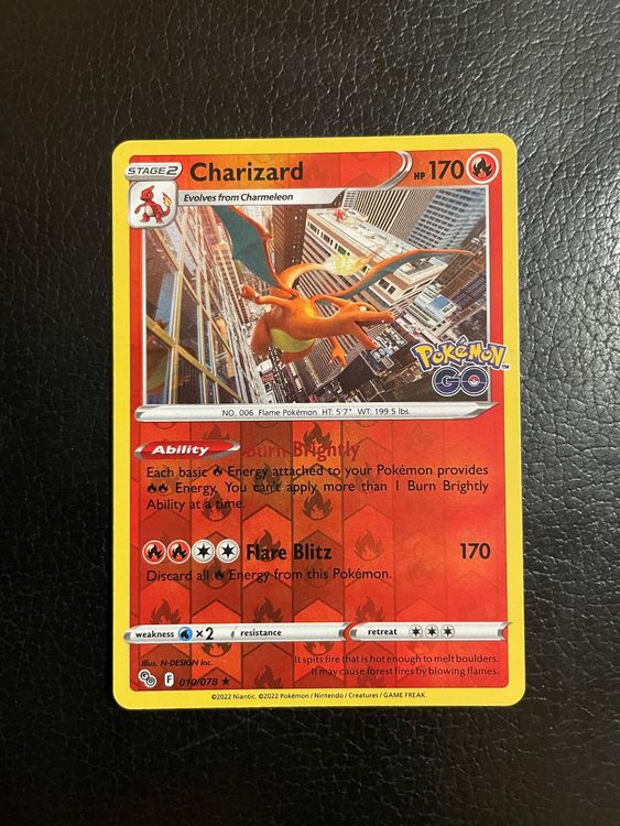 Pokemon GO Charizard reverse 10/78 Ab 1 | Kaufen auf Ricardo