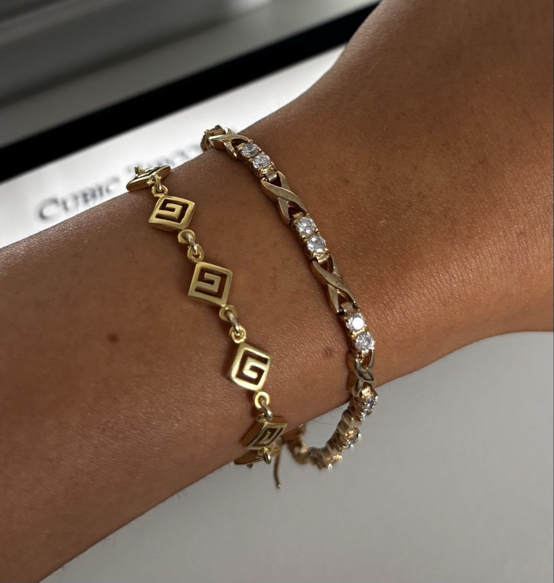 Bracciali & Braccialetti: Zirkonia Tennisarmband – Nuovo (secondo la descrizione) da Basel venduto da Vaniiiy 1